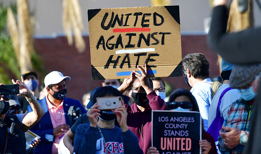 Aksi Menentang Kebencian Terhadap Warga Asia di AS  