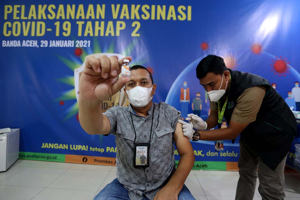 Vaksinasi Jurnalis Aceh