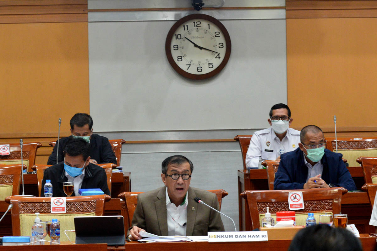 Rapat kerja Komisi III DPR dengan Menteri Hukum dan HAM 