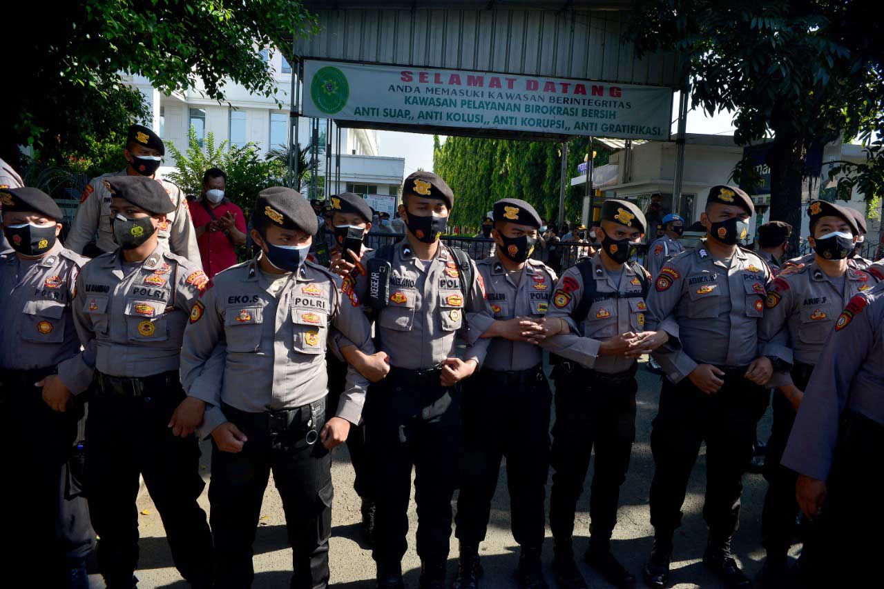  Sidang Tatap Muka Rizieq Shihab Dijaga Ketat