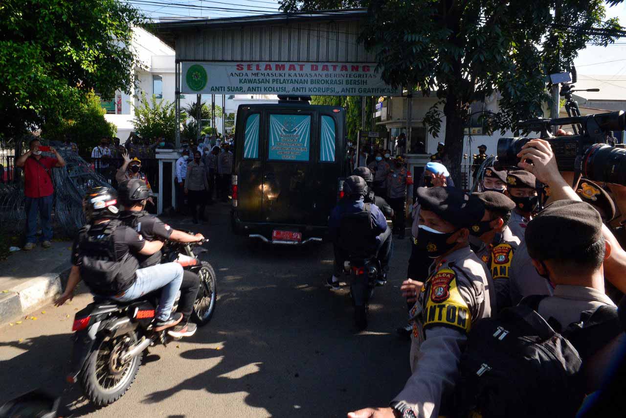  Sidang Tatap Muka Rizieq Shihab Dijaga Ketat