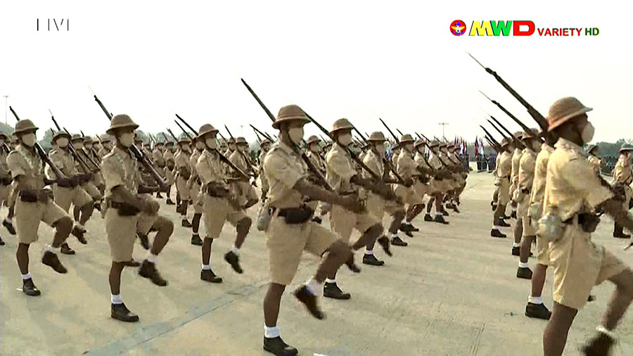 Peringati Hari Angkatan Bersenjata, Militer Ancam Demonstran 