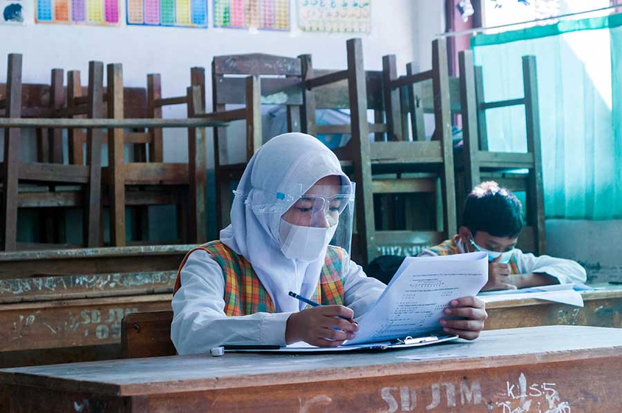 Ujian Sekolah Dasar Digelar Secara Tatap Muka 