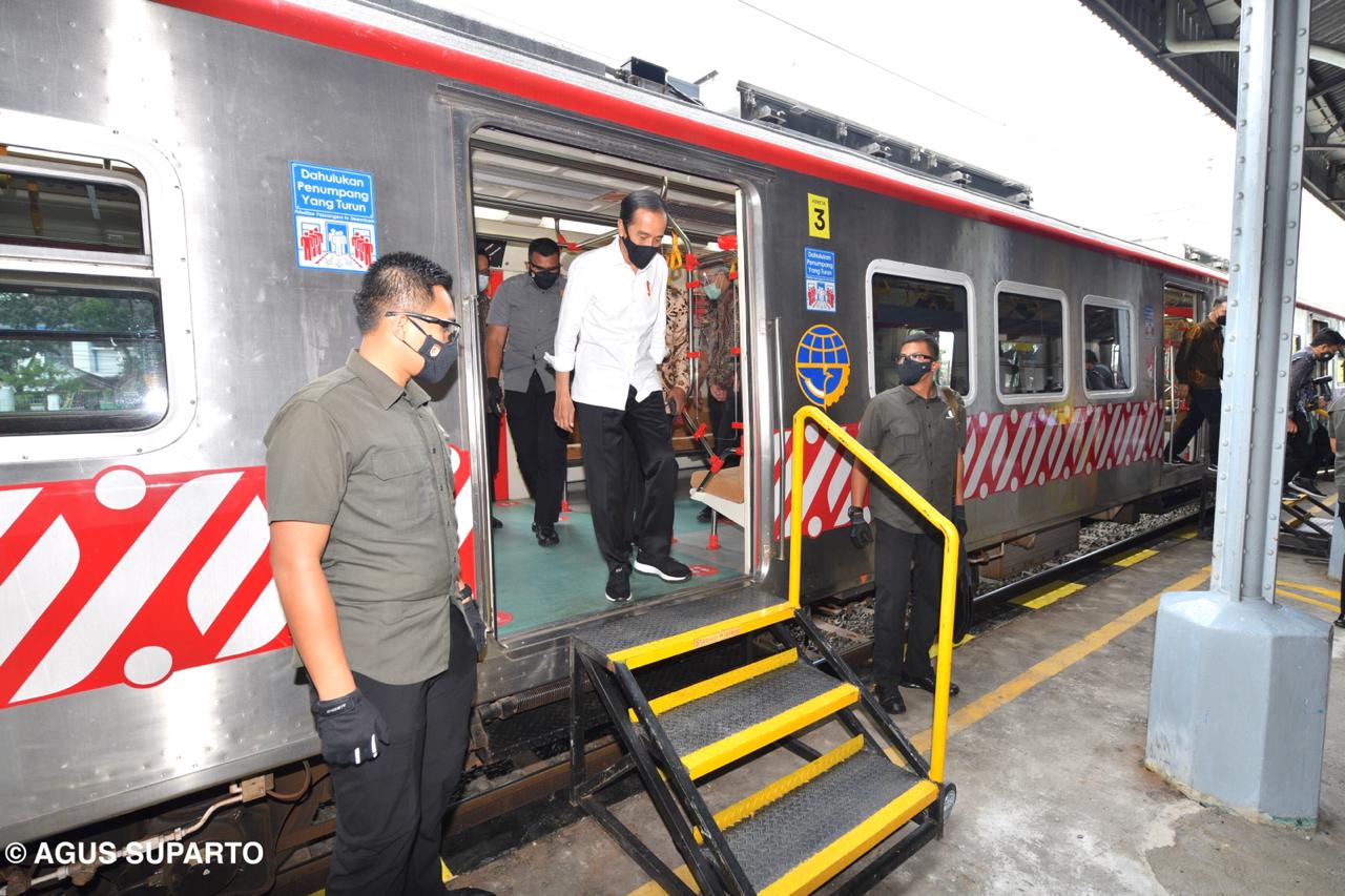 Presiden Meresmikan Pengoperasian  KRL Yogya - Solo