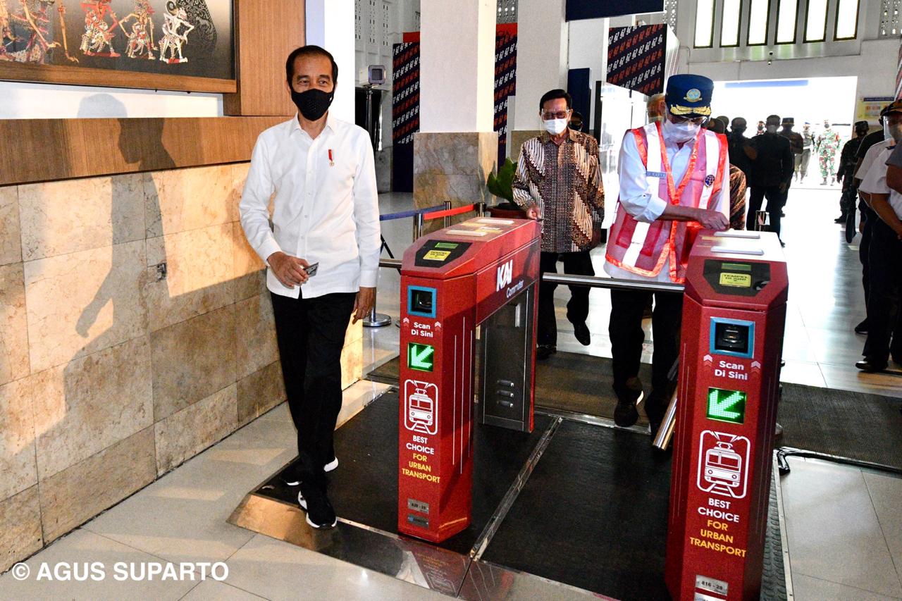 Presiden Meresmikan Pengoperasian  KRL Yogya - Solo