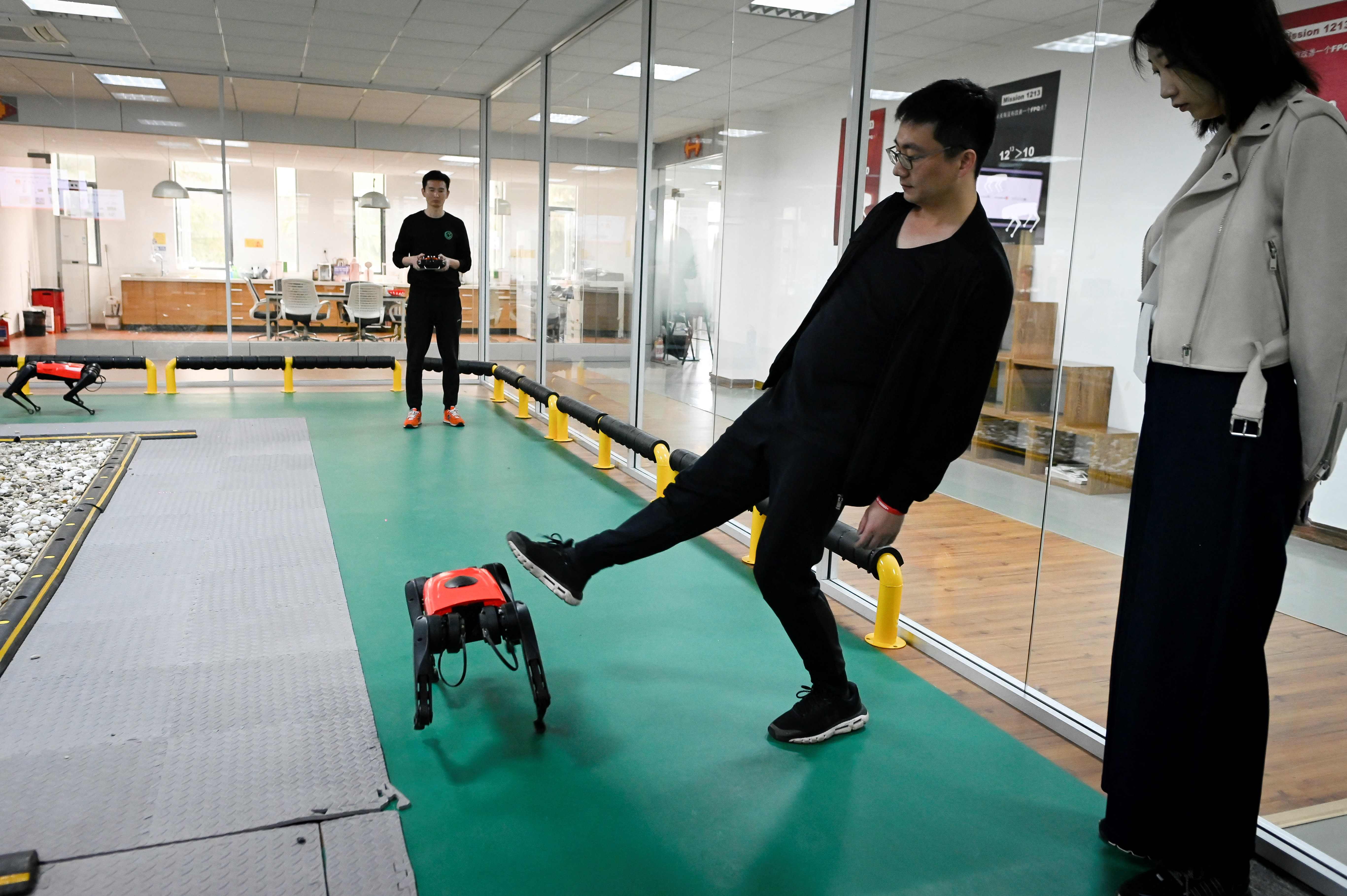 Jalan-Jalan dengan Robot Anjing