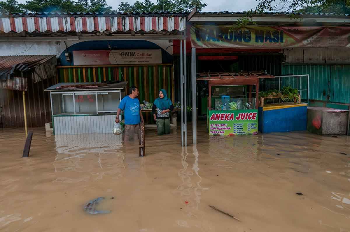 Banjir Akibat Hujan Deras di Lebak