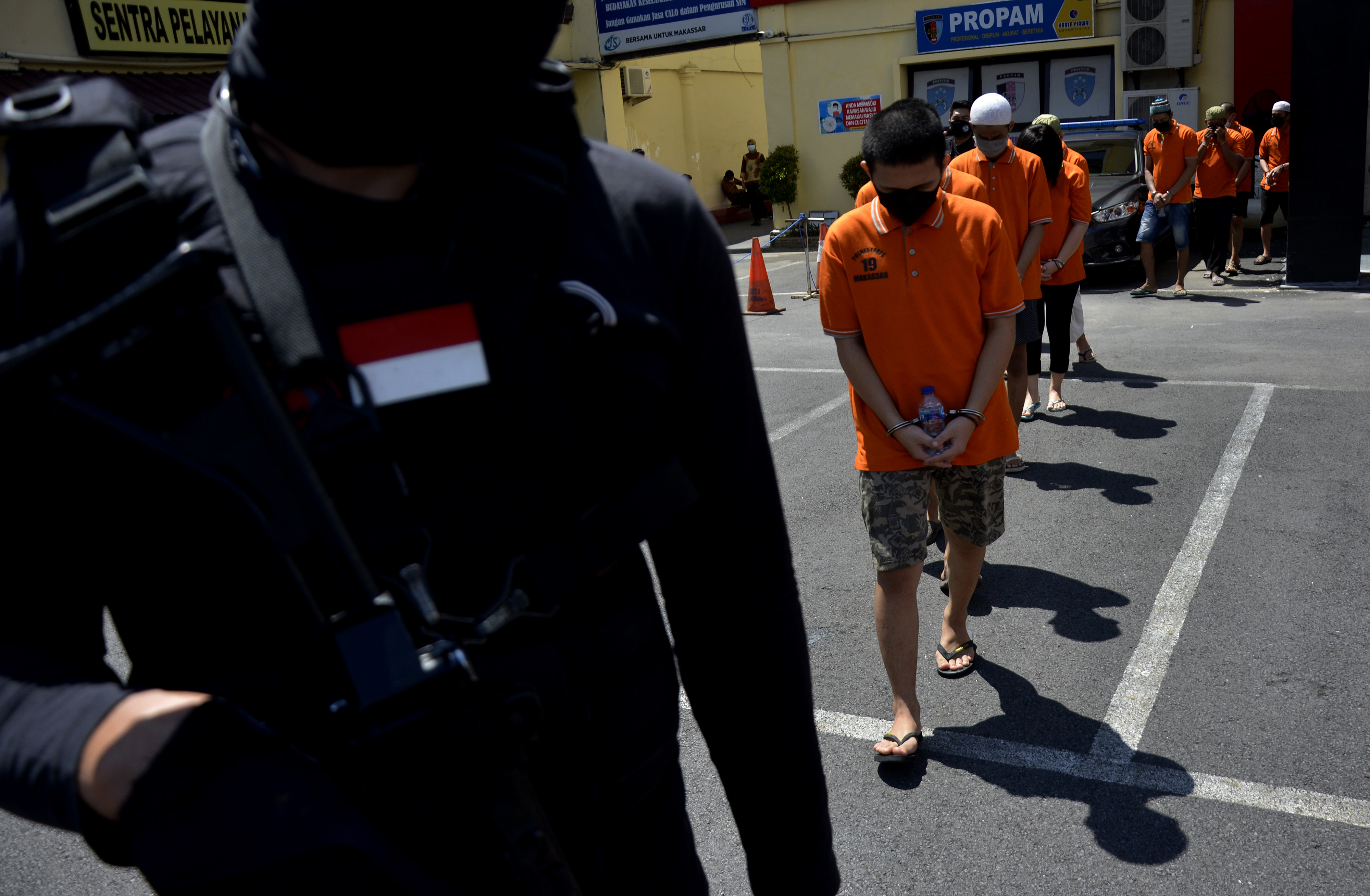 Pemusnahan Barang Bukti Narkoba di Makassar