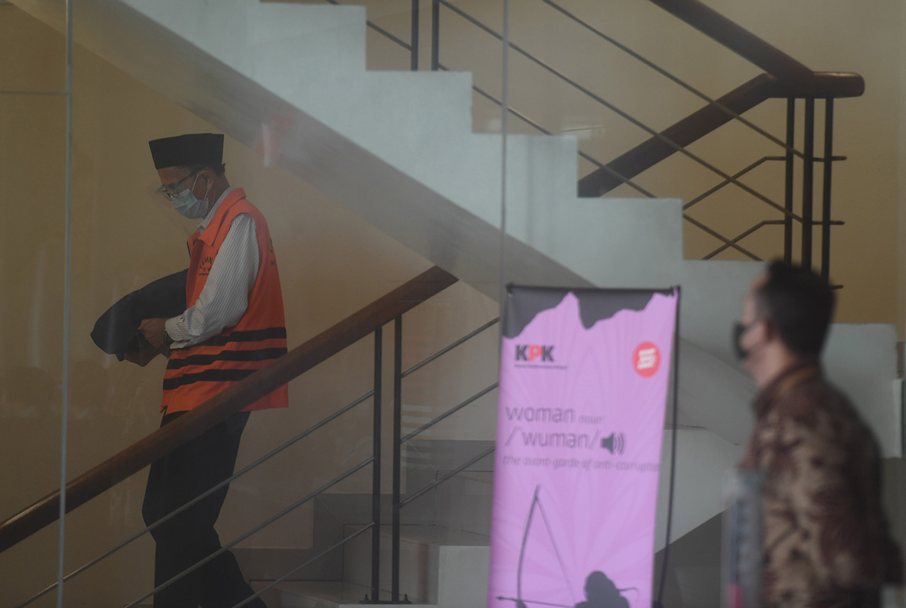 Pemeriksaan Tersangka Korupsi Pengadaan Citra Satelit