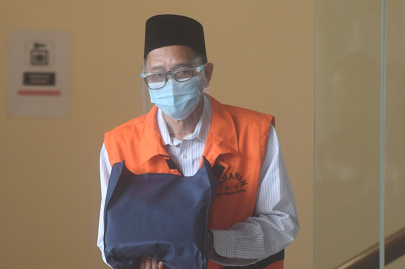 Pemeriksaan Tersangka Korupsi Pengadaan Citra Satelit