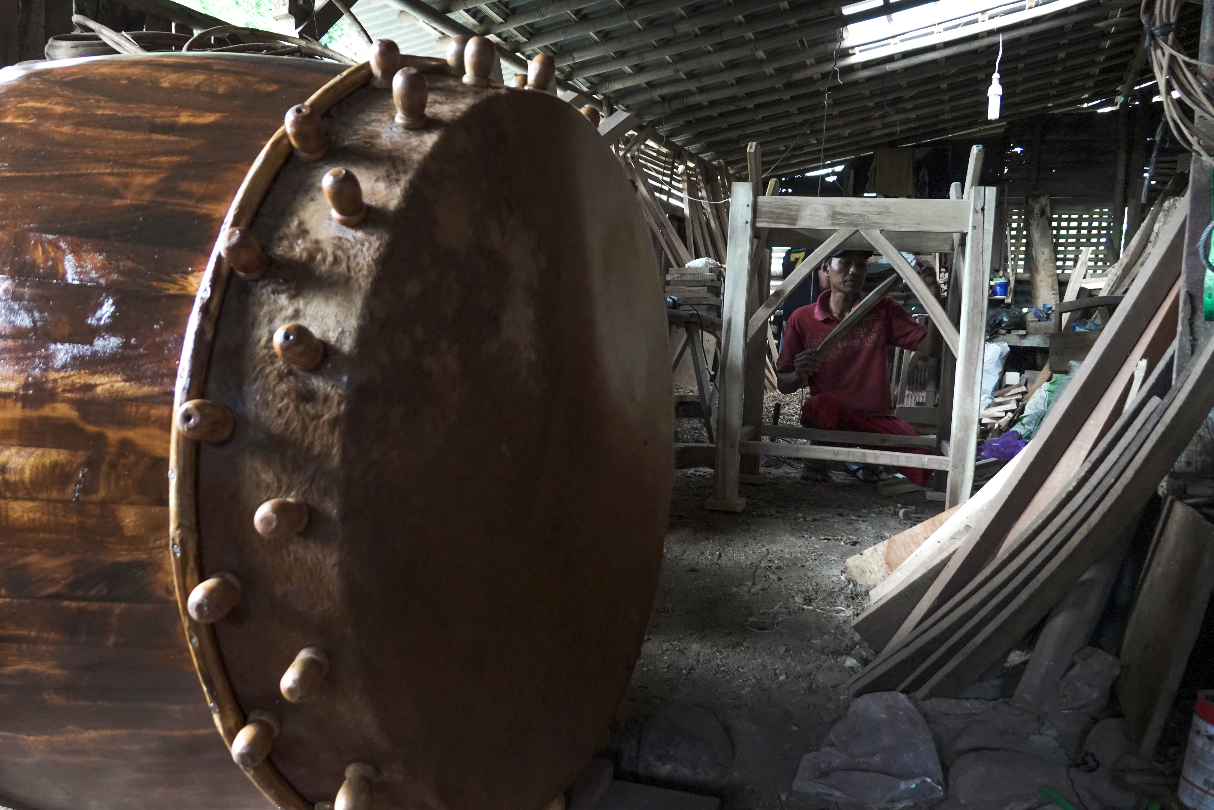 Perajin Bedug Mulai Produksi