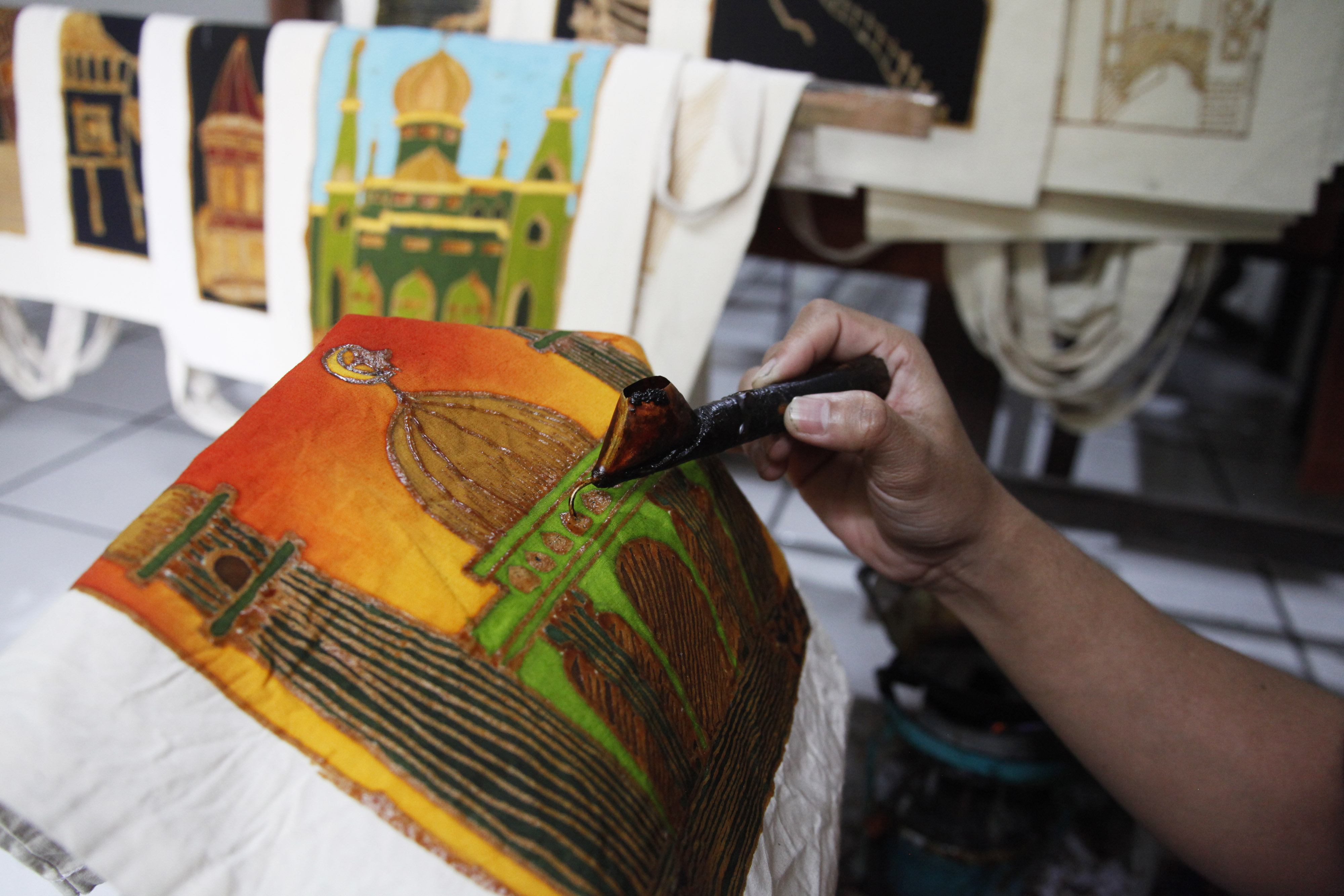 Tas Batik Motif Masjid