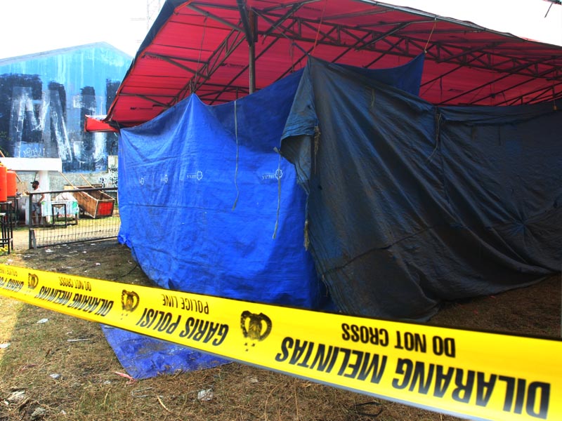 Petugas Gabungan Stop Pelaksanaan Bazar Ramadhan