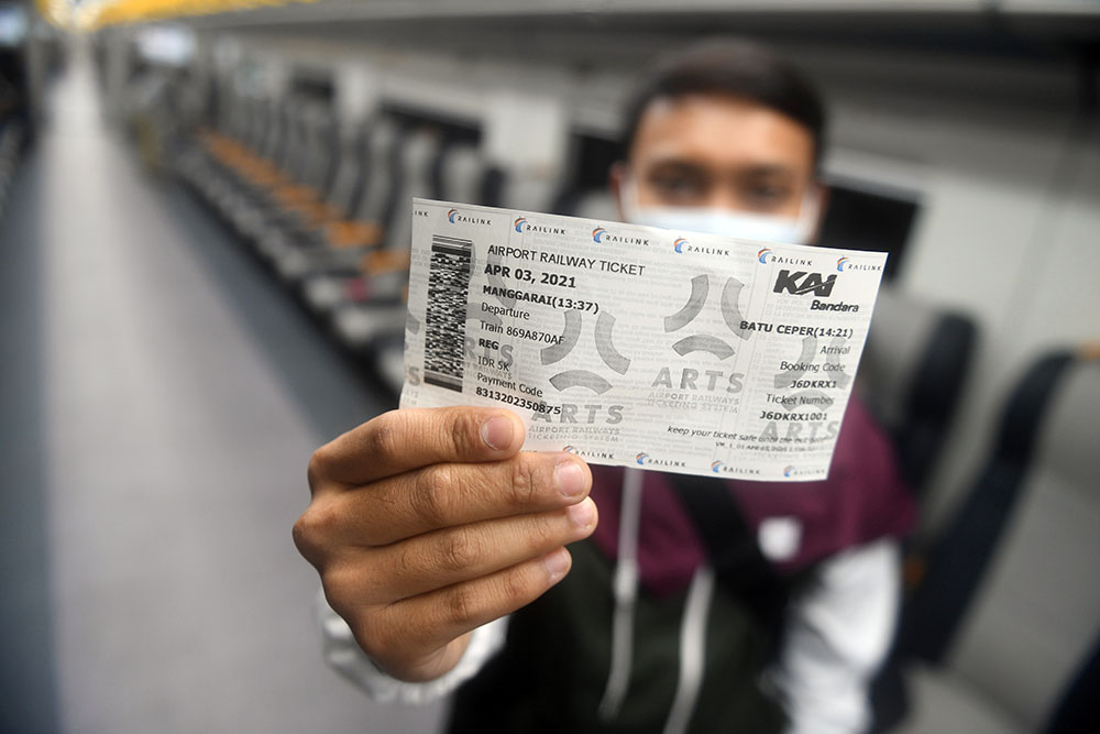 Layanan Kereta Bandara Soekarno-Hatta Premium Rp5 ribu