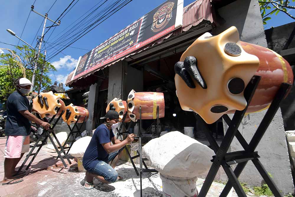 Bedug Berbahan Styrofoam Pesanan Pernak-Pernik Lebaran