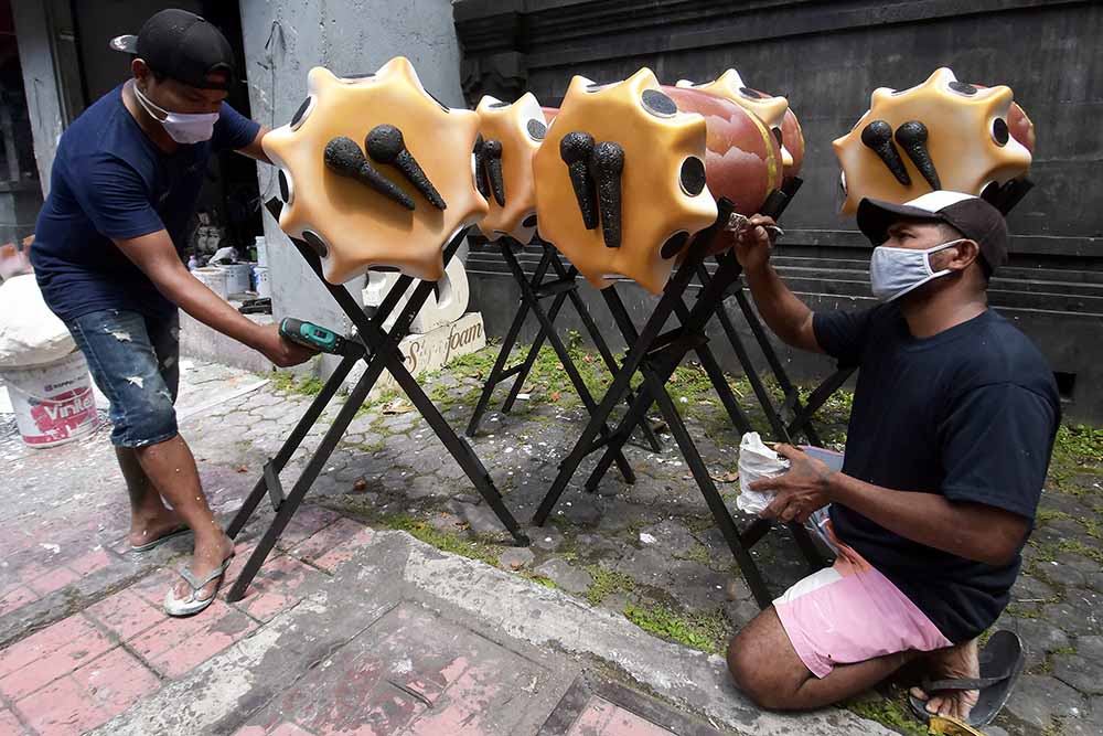 Bedug Berbahan Styrofoam Pesanan Pernak-Pernik Lebaran