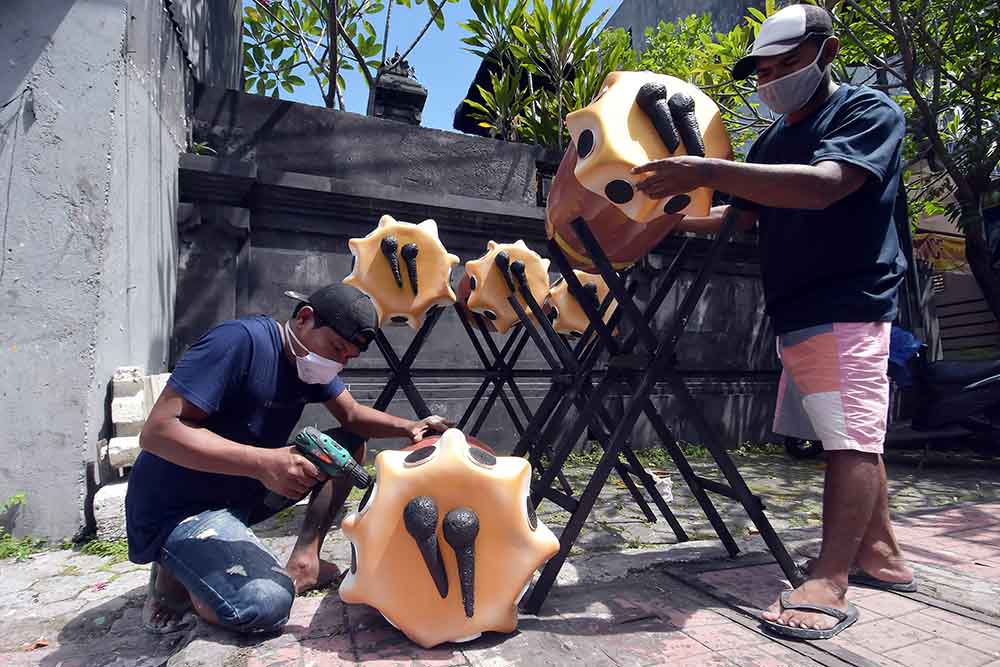Bedug Berbahan Styrofoam Pesanan Pernak-Pernik Lebaran