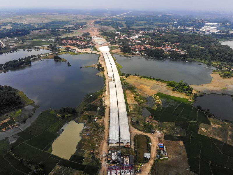 Progres Pembangunan Tol Jakarta-Cikampek II Selatan