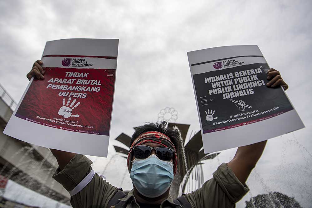 Aksi Solidaritas Jurnalis Palembang Untuk Nurhadi