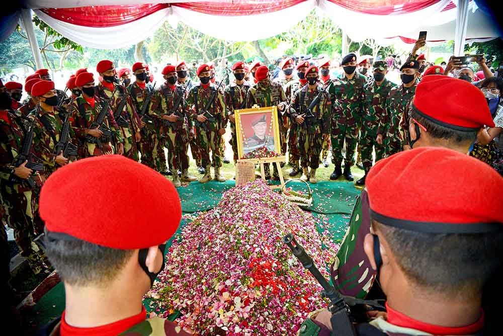 Pemakaman Kabinda Papua di TMP Kalibata 
