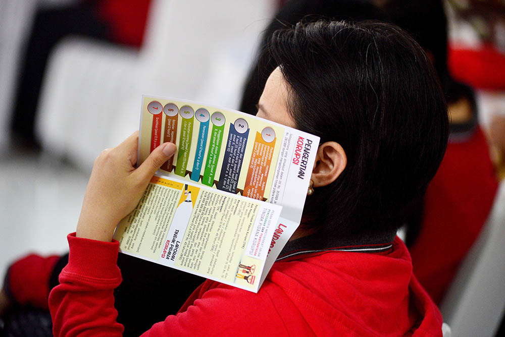 KPK Berikan Penyadaran Rasa Malu Melakukan Korupsi  