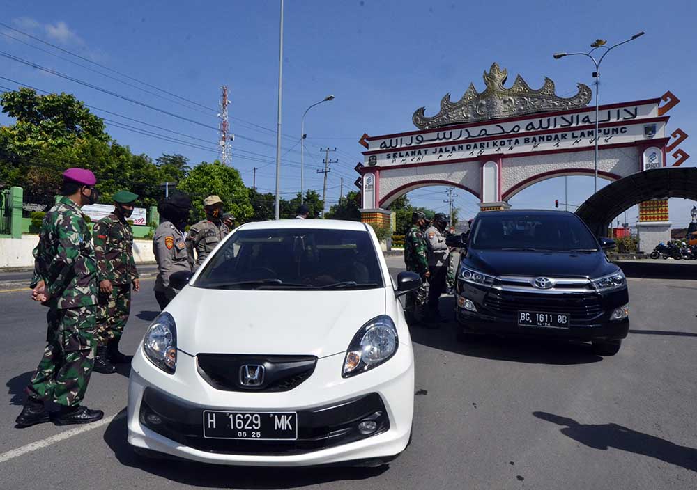 Penyekatan Masuk Wilayah Bandar Lampung