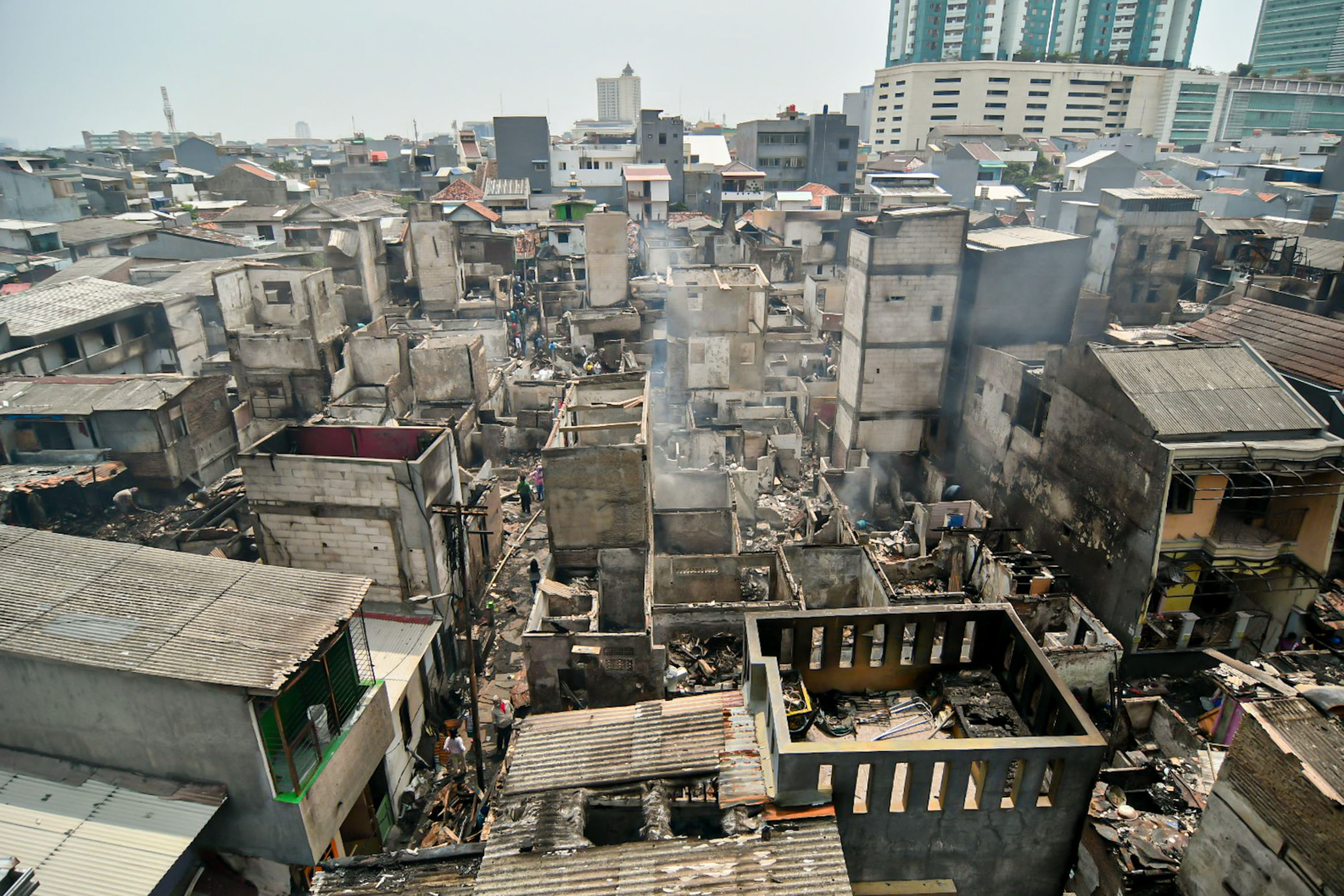 Ratusan Rumah di Taman Sari Terbakar