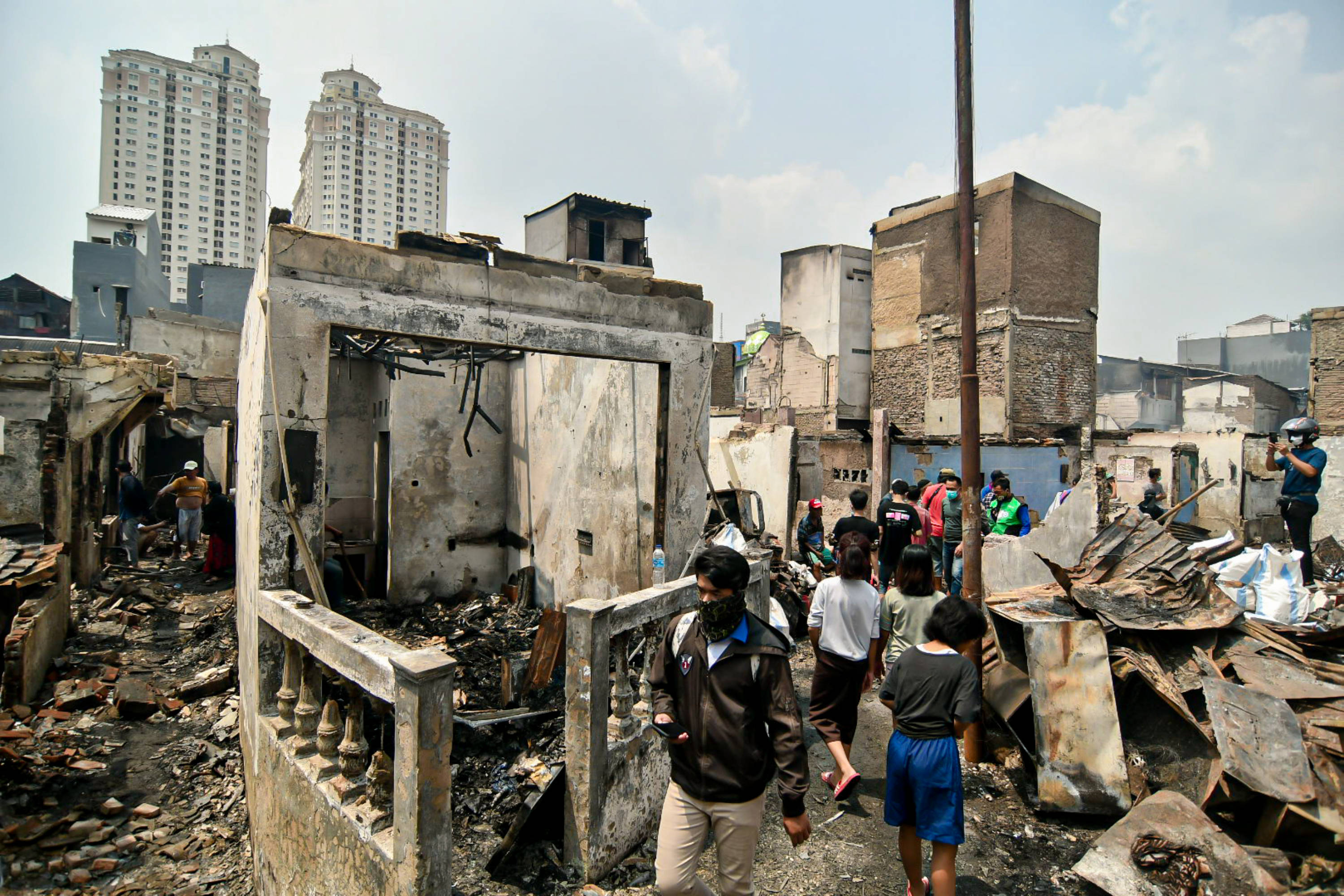 Ratusan Rumah di Taman Sari Terbakar