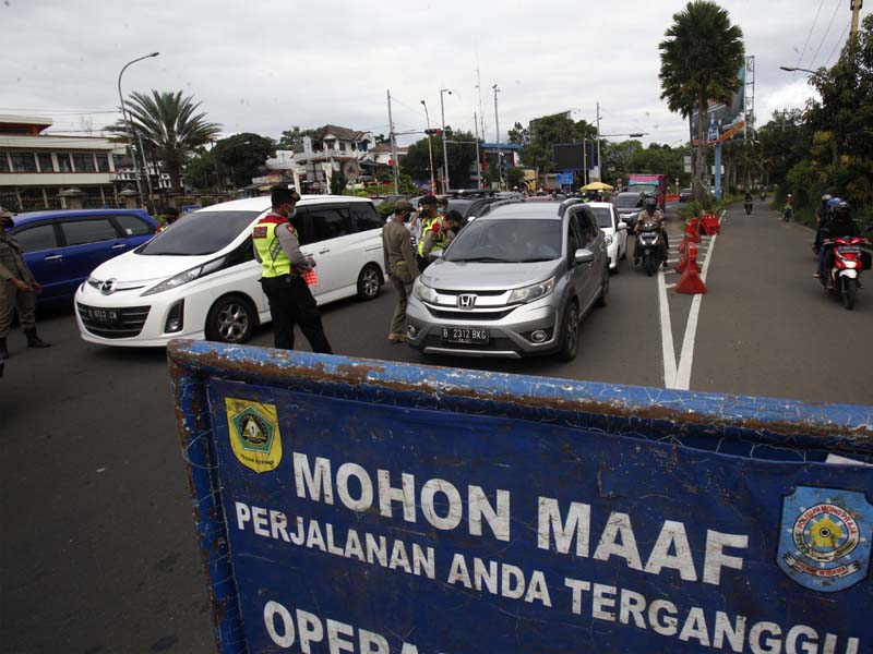 Penyekatan Wisatawan Pada Libur Paskah Di Puncak Bogor