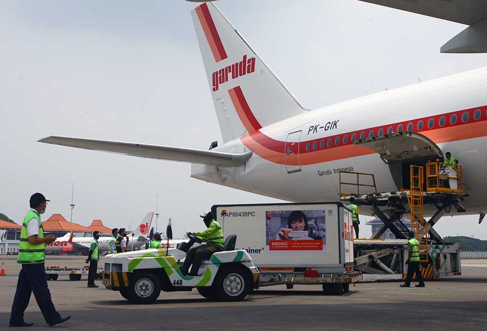 Enam Juta Dosis Vaksin Sinovac Tiba di Indonesia