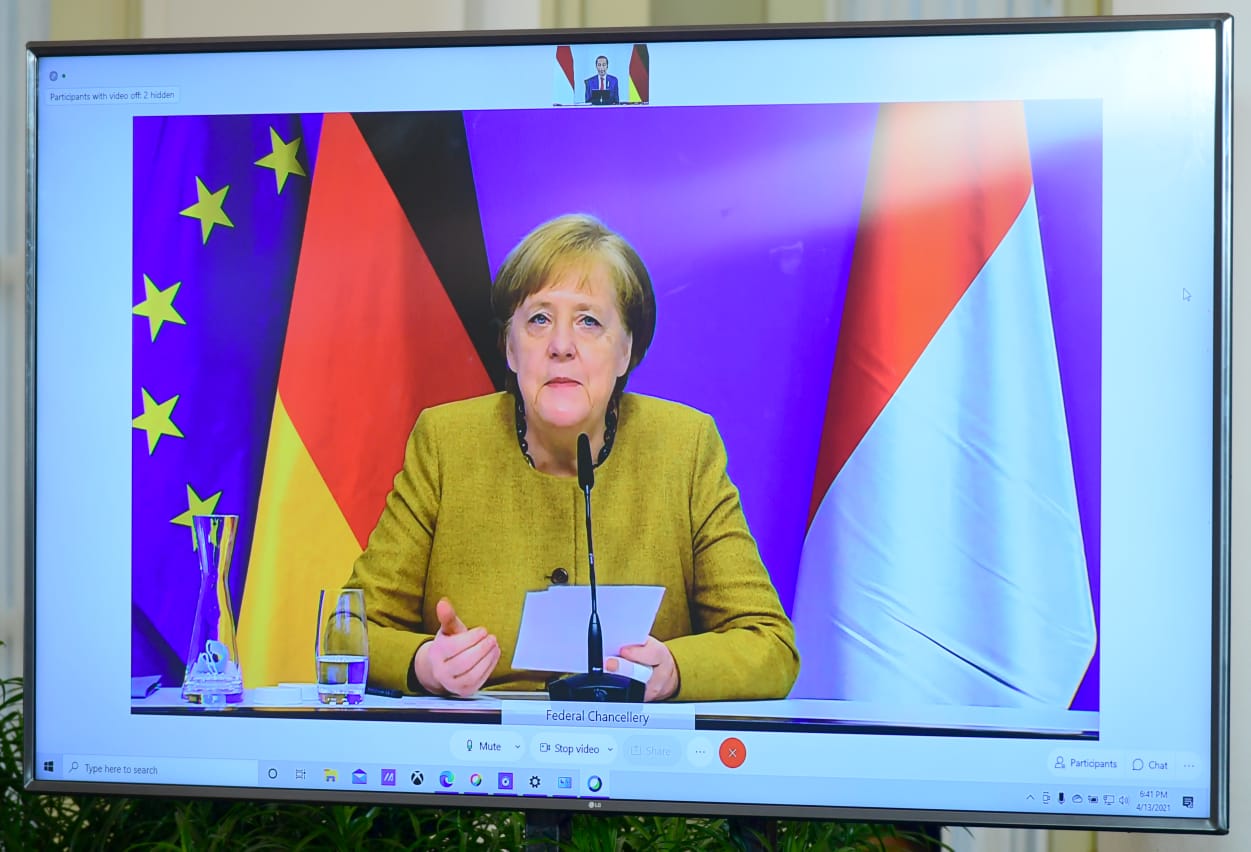 Pertemuan Bilateral Jokowi dengan Kanselir Jerman Angela Merkel