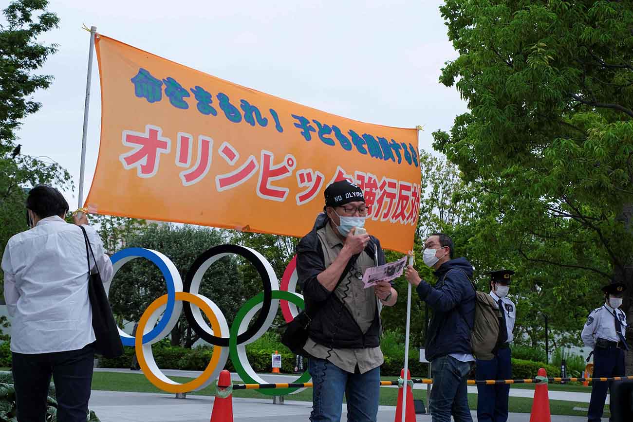 Protes Menentang Penyelenggaraan Olimpiade Tokyo 2020
