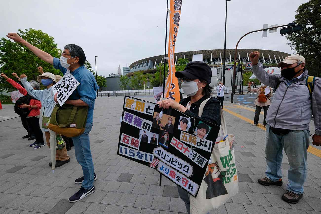 Protes Menentang Penyelenggaraan Olimpiade Tokyo 2020