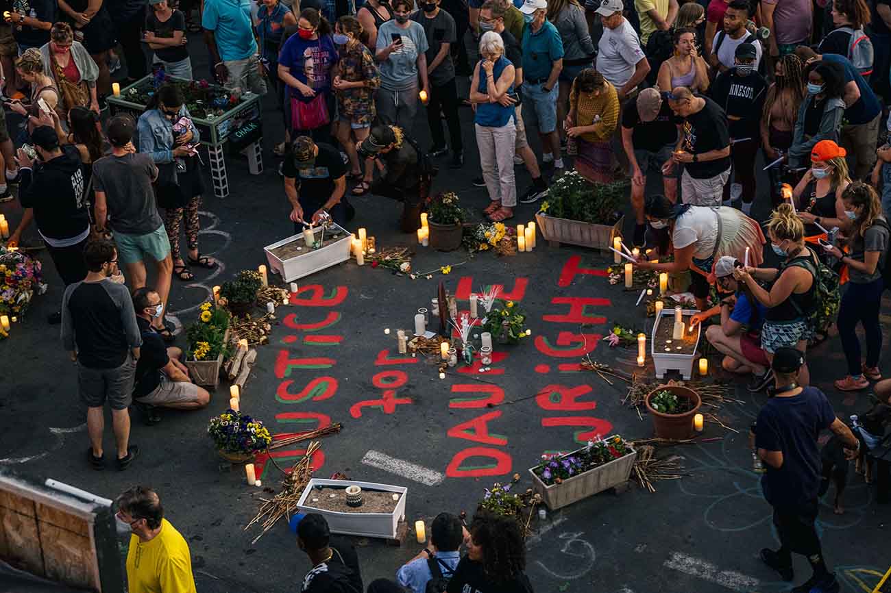 Peringatan Setahun Kematian George Floyd