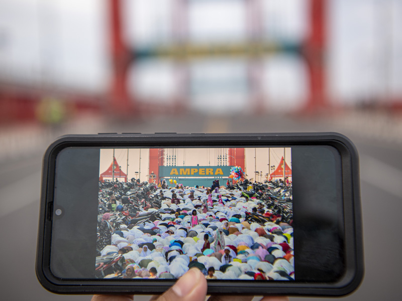 Pusat Kota Palembang Tanpa Shalat Idul Fitri