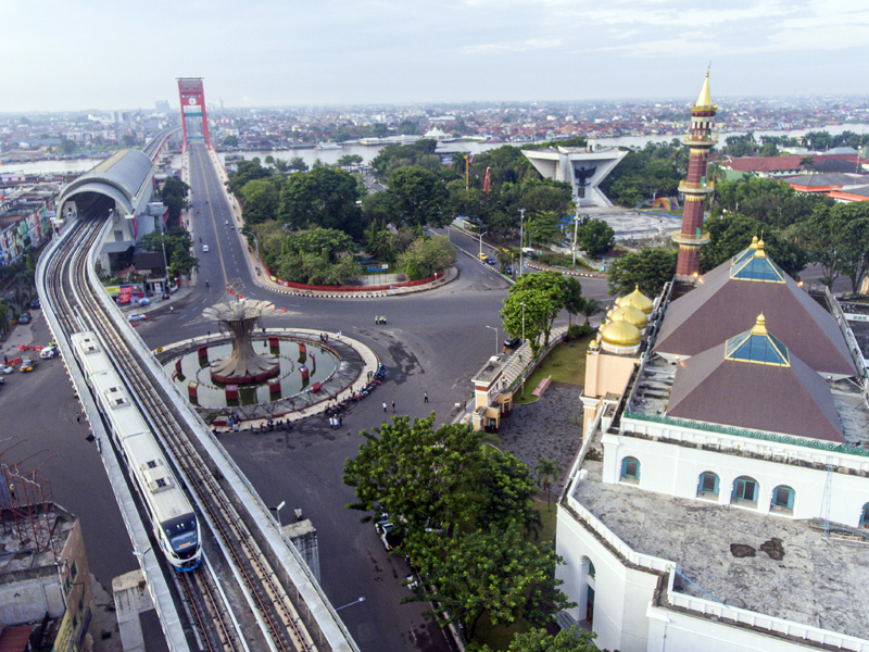 Pusat Kota Palembang Tanpa Shalat Idul Fitri