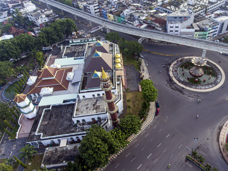 Pusat Kota Palembang Tanpa Shalat Idul Fitri