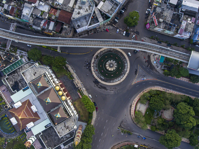 Pusat Kota Palembang Tanpa Shalat Idul Fitri