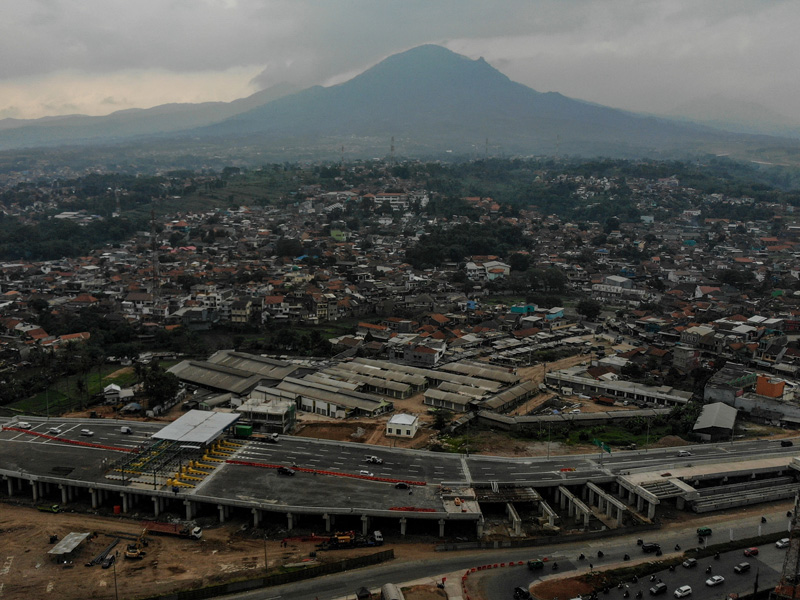 Uji Coba Lintasan Proyek Simpang Susun Cileunyi