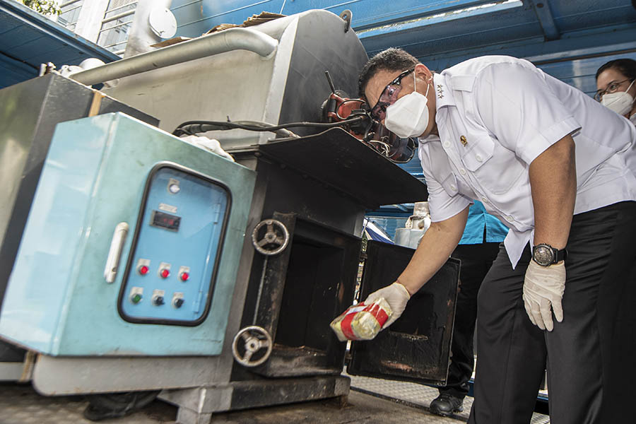 BNN Musnahkan Barang Bukti Sabu Ekstasi dan Ganja 