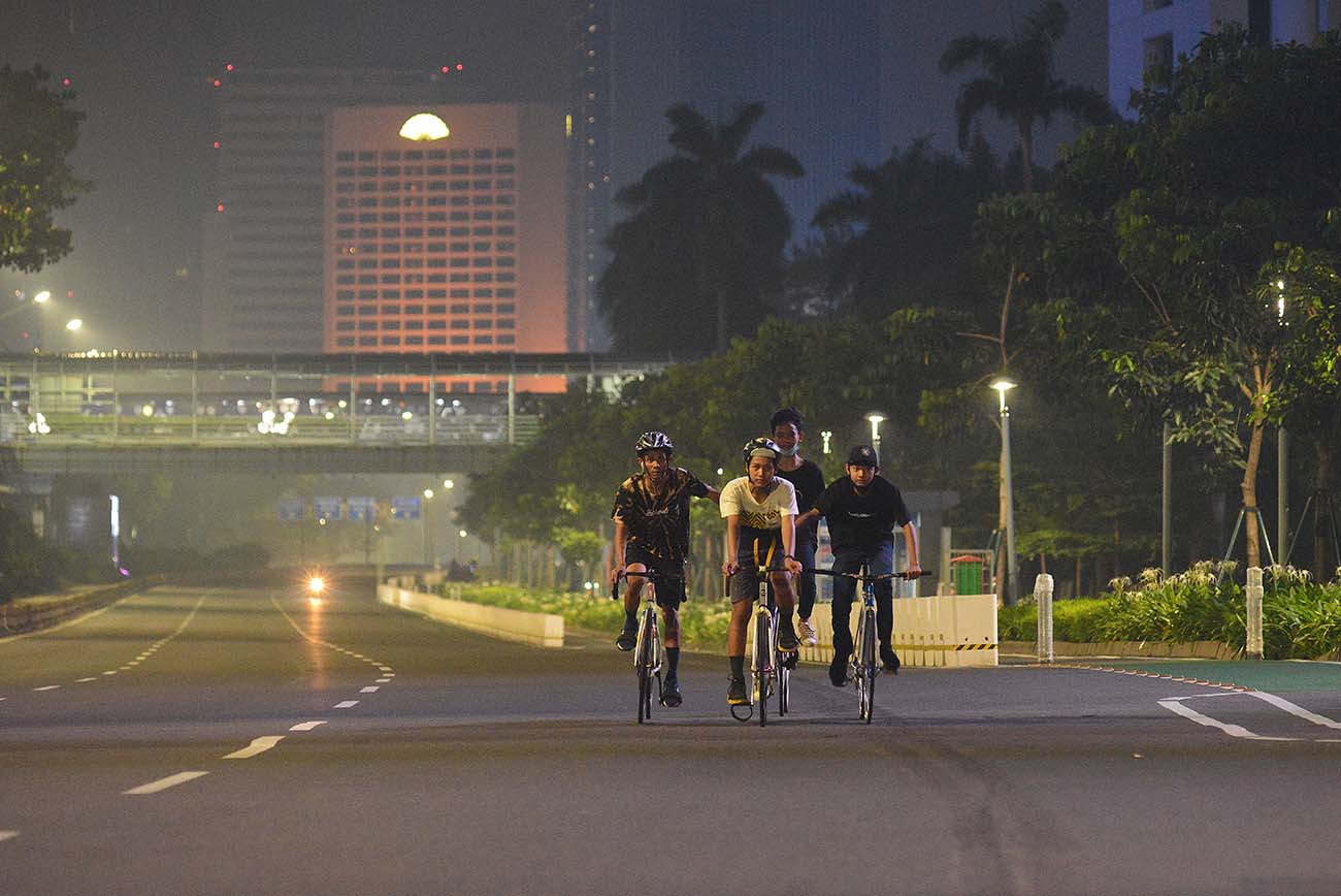 Jalan Sudirman-Thamrin Lengang di Malam Takbiran