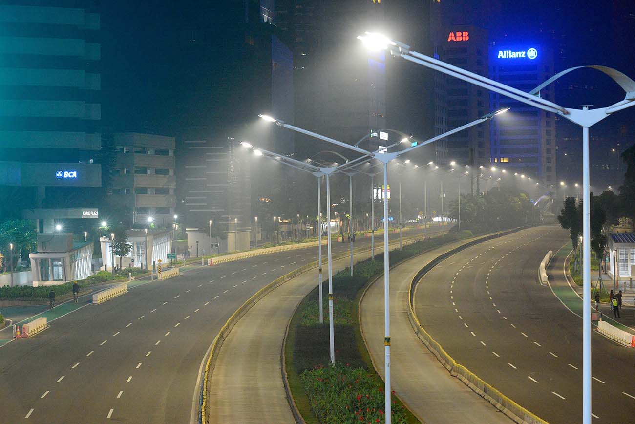 Jalan Sudirman-Thamrin Lengang di Malam Takbiran