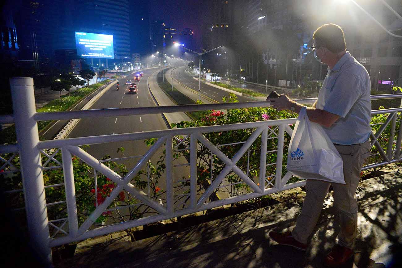 Jalan Sudirman-Thamrin Lengang di Malam Takbiran