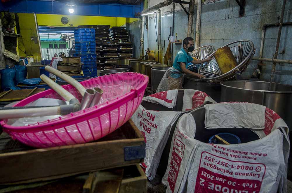 Produsen Tahu Melakukan Aksi Mogok