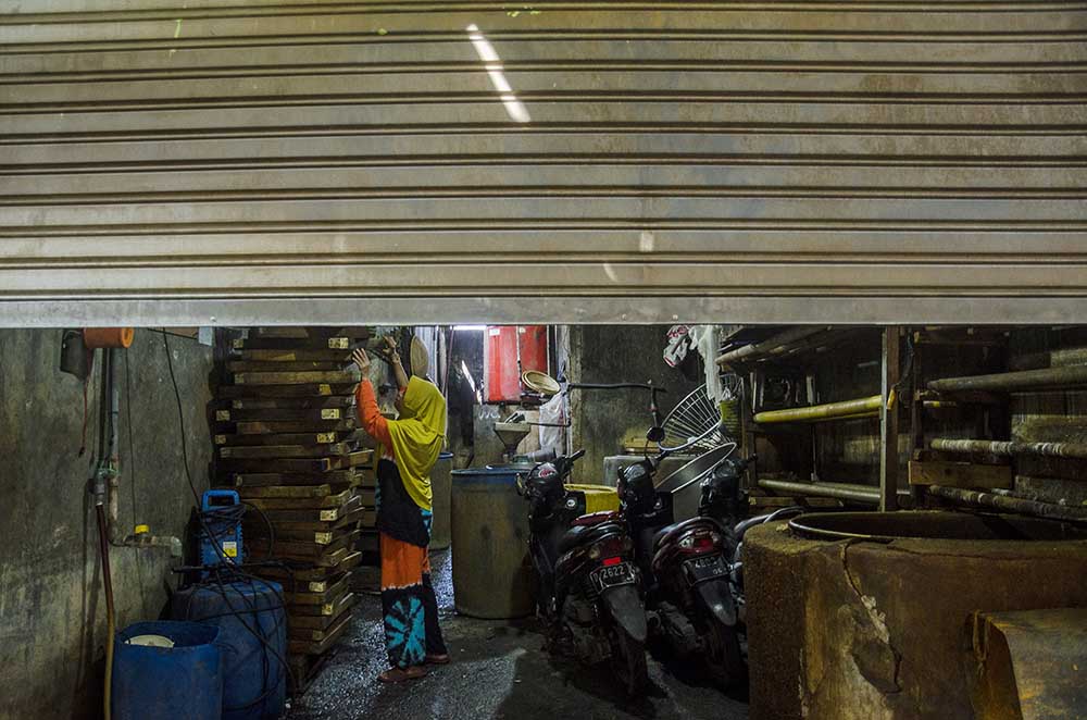 Produsen Tahu Melakukan Aksi Mogok