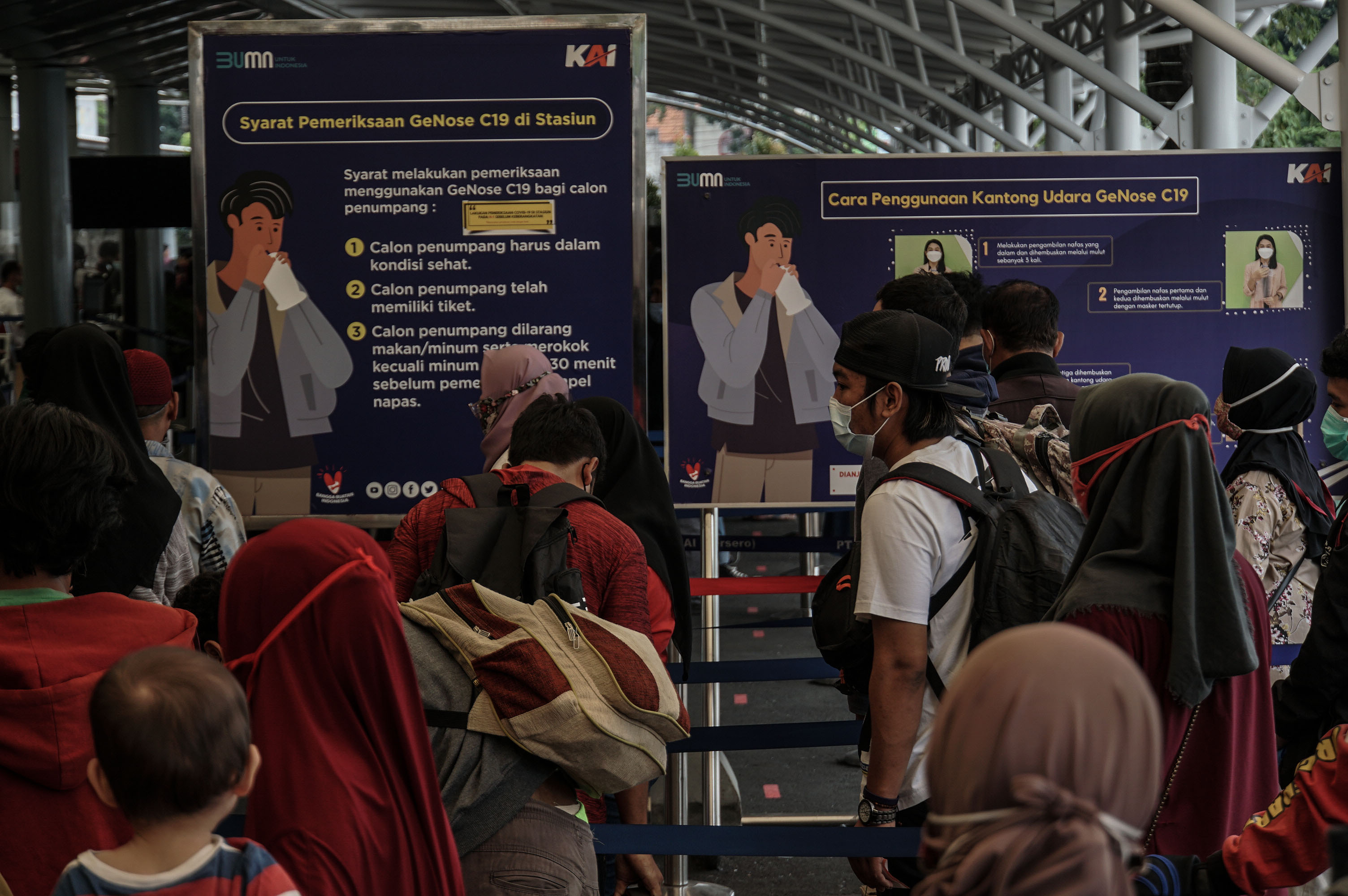 Lonjakan Penumpang Stasiun Pasar Senen