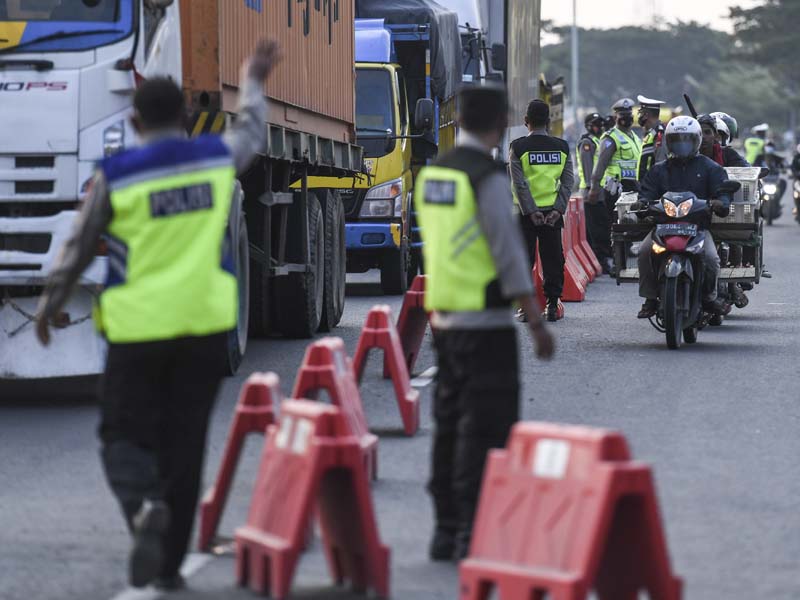 Pos Penyekatan Mudik Menuju Jawa Tengah