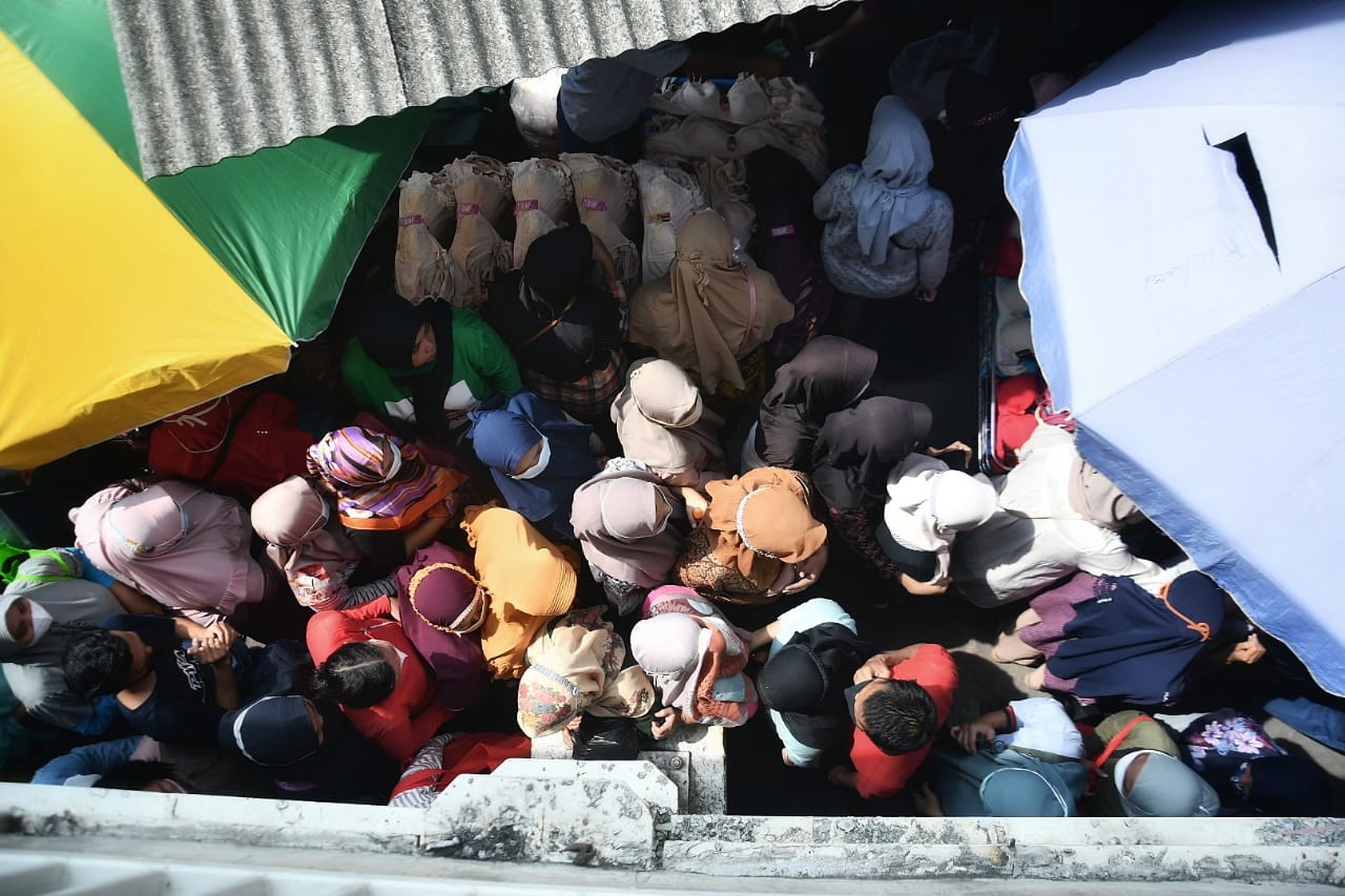 Pasar Tanah Abang Padat Pengunjung