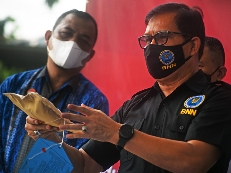 Pemusnahan Sabu Di BNN Banten