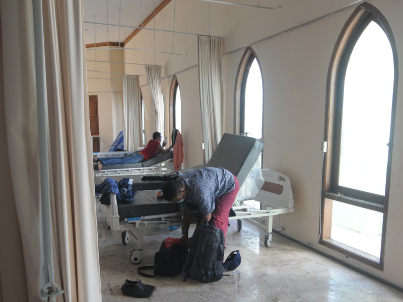 Buruh Migran Jalani Karantina